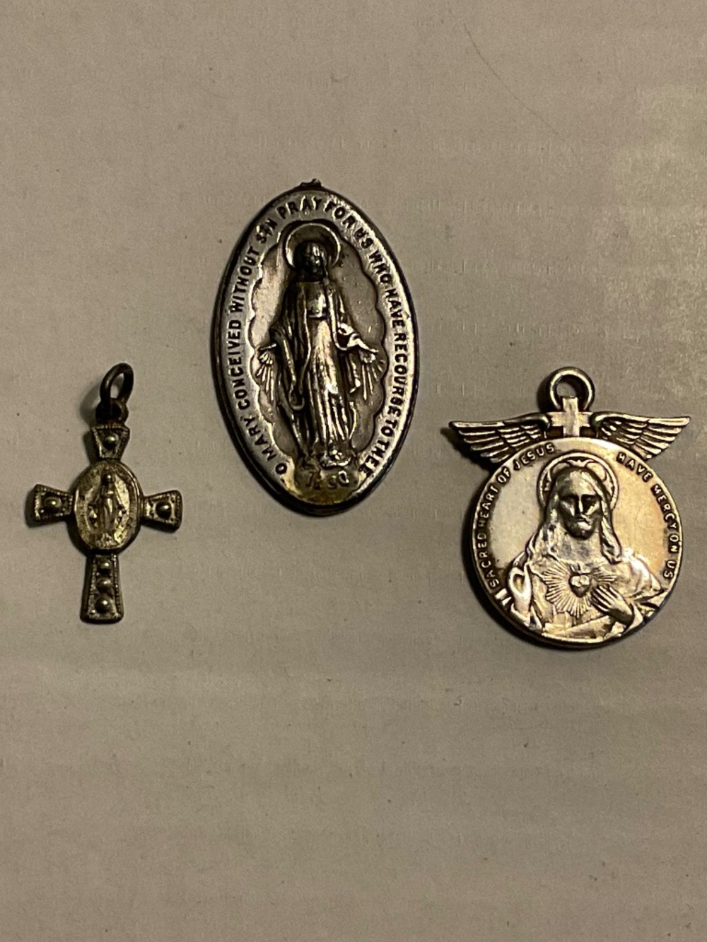 Three Vintage Religious Charms